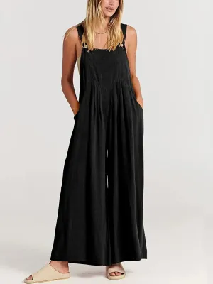 🥰 Plus Size Wide Leg Overalls Jumpsuit