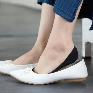 011111112 Plain Heel Fit Nylon No-Show Socks M