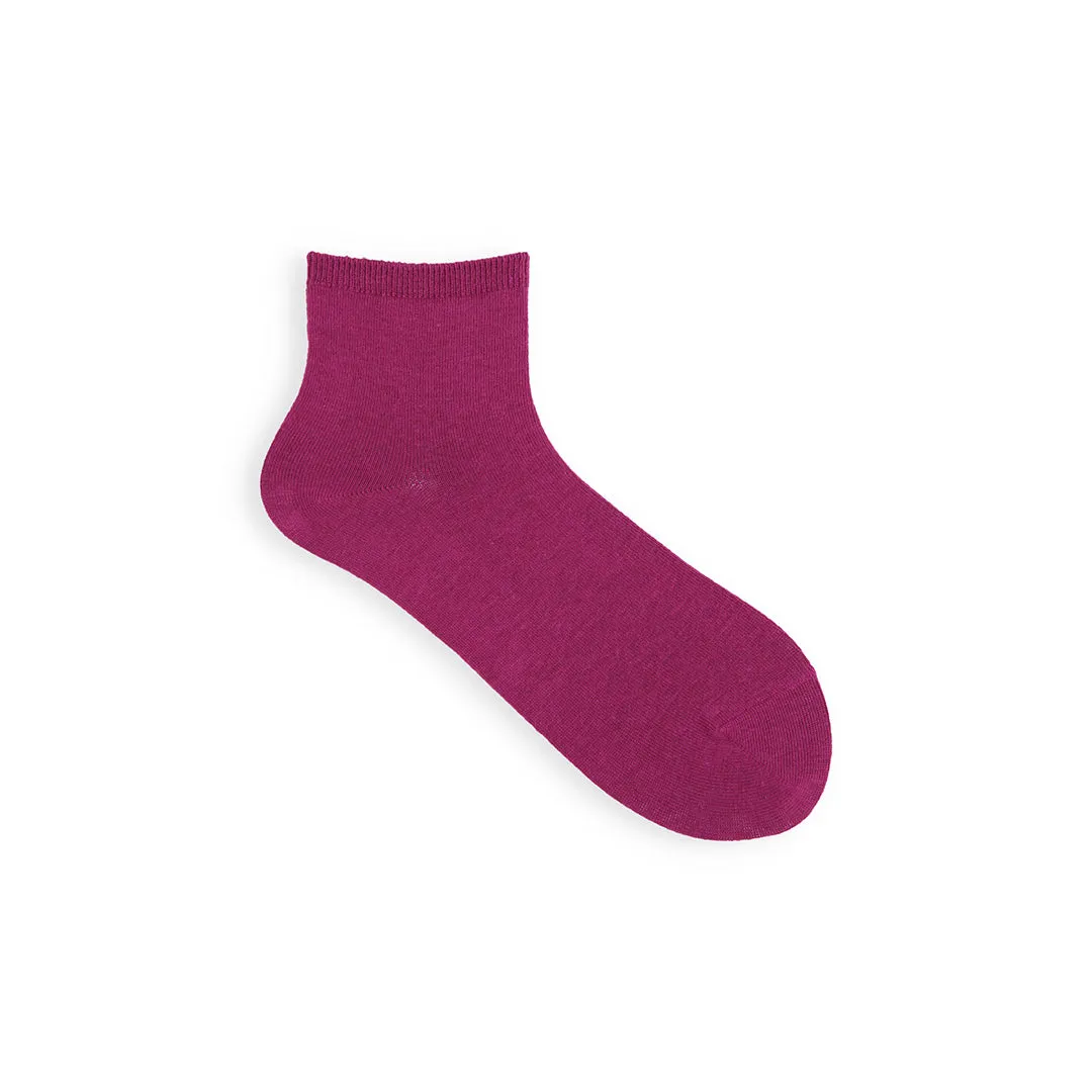 011132686 Plain Ankle Socks