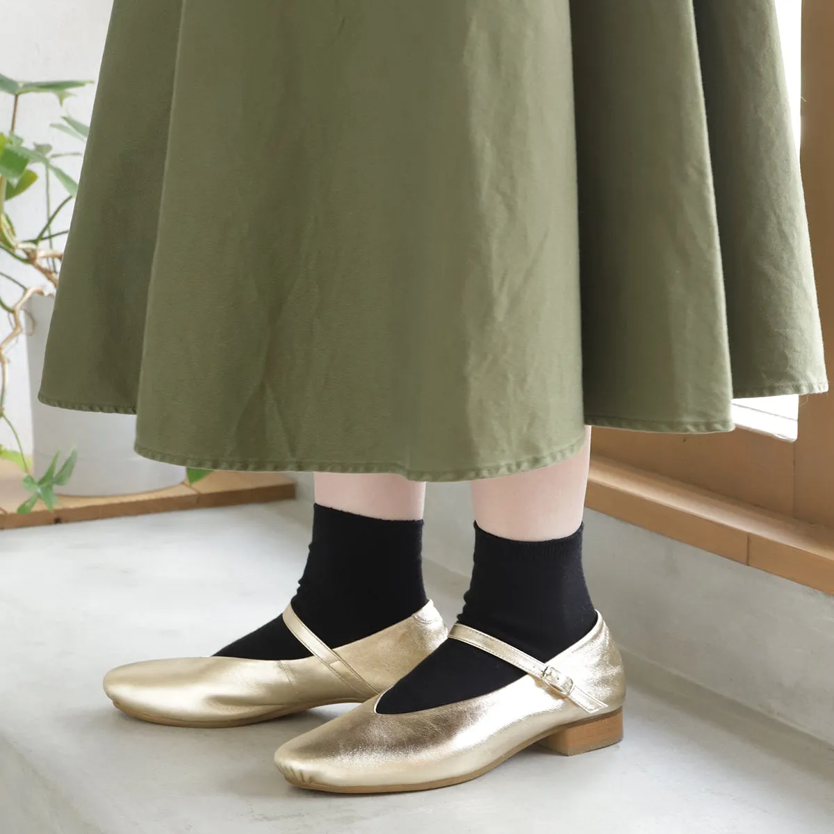 011132686 Plain Ankle Socks