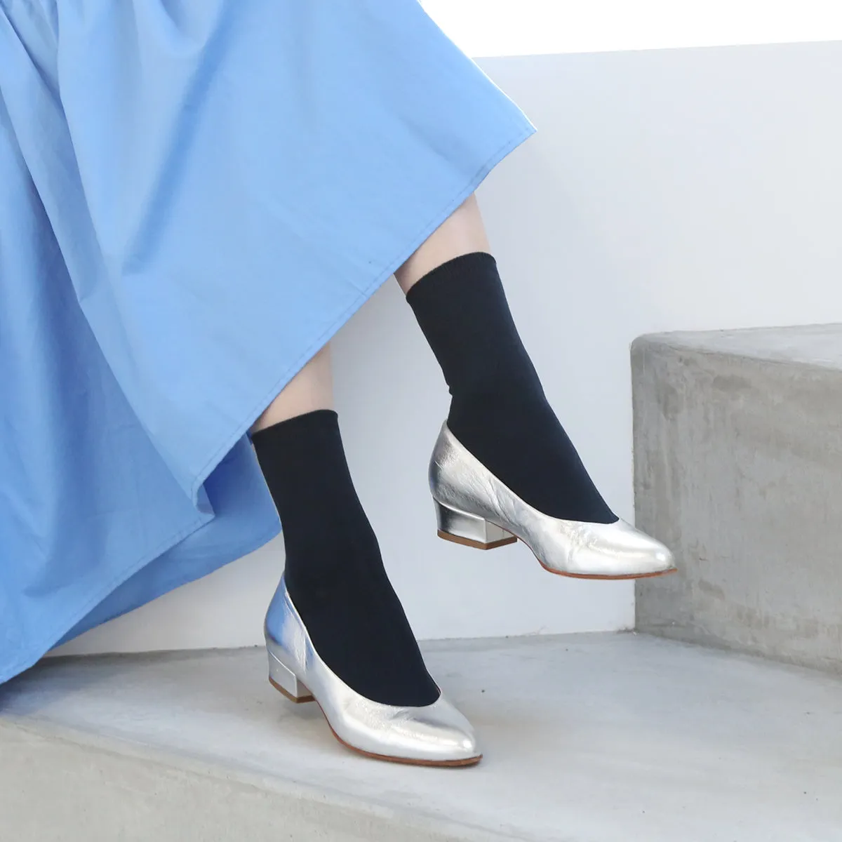 011141065 Plain Crew Socks M