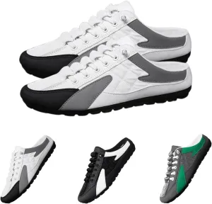 2025 New Men Slip on Mule Sneakers Men Slippers Casual Sports Shoes Low Top Baotou Half Drag Sneakers for Men Fashionable Mens Slip On Shoes for Spring Summer
