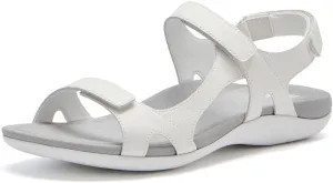 ABEO Oasis Sport Sandal | Walking Sandals Women | Water Resistant Leather Sandals | Three Points of Adjustability | Built-in Orthotic Insole
