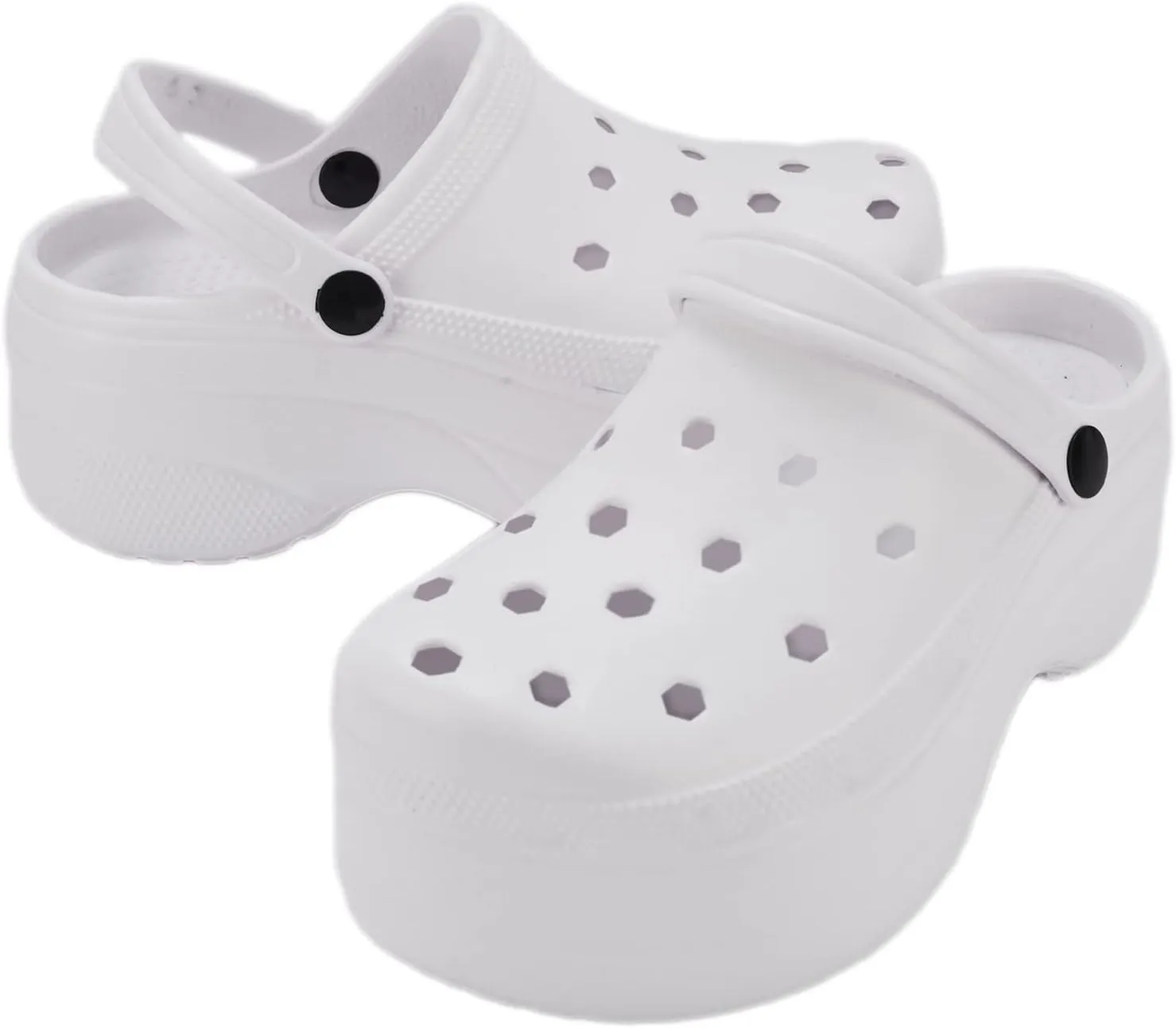 Aimaerluo Platform Garden Shoes Clogs for Women Sandals Fation Slip On Slides Shoes Comfortable Slippers Mules