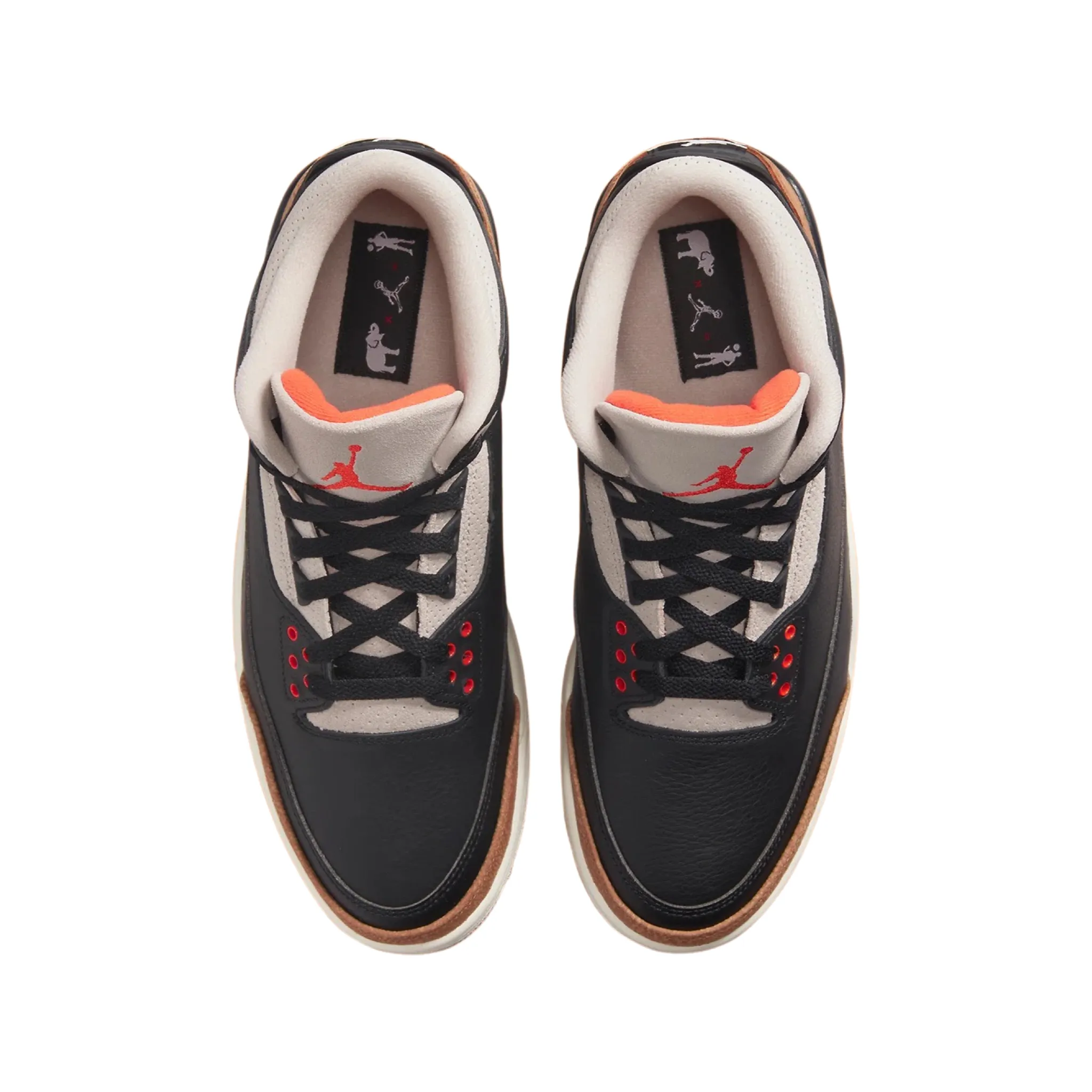 Air Jordan 3 Retro Fossil Stone Black Rush Orange