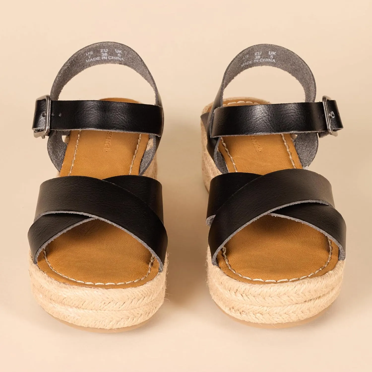 Amazon Essentials Women's Flatform Espadrille Sandal