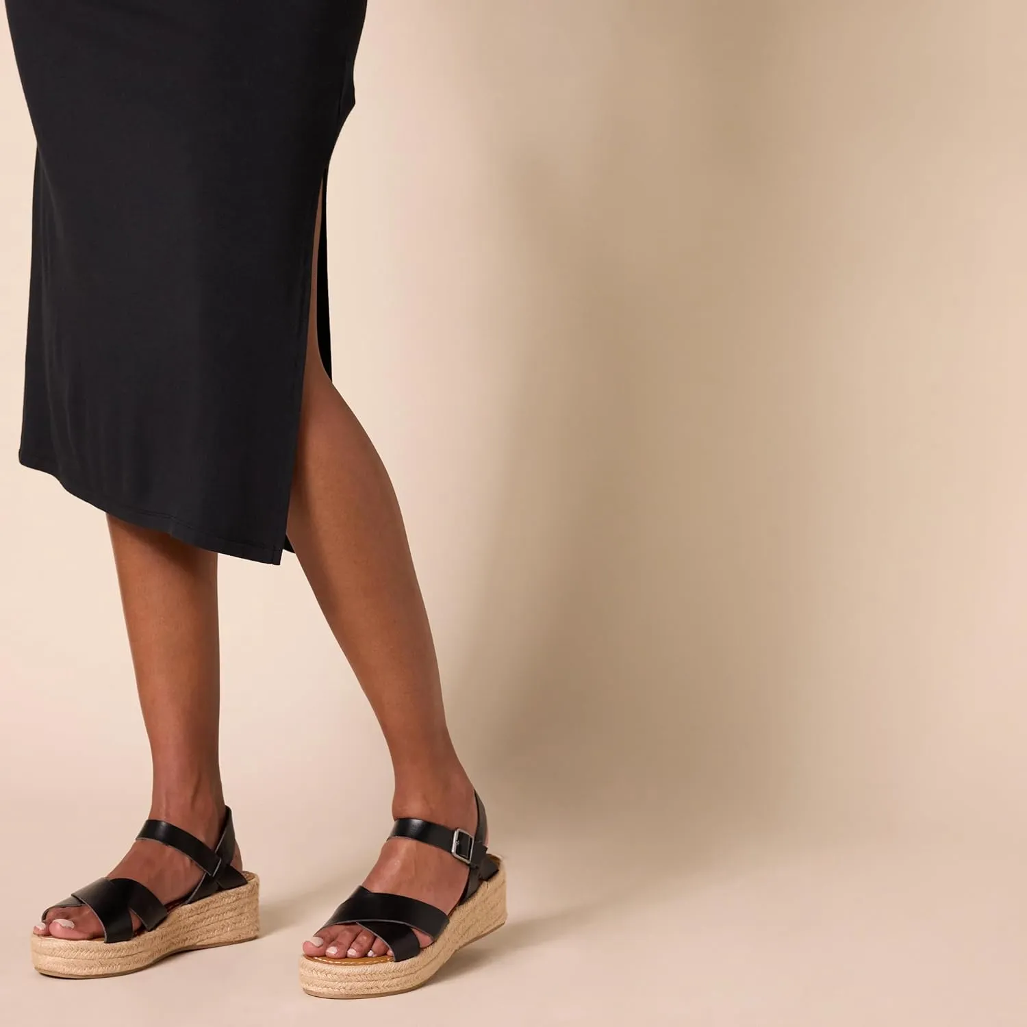 Amazon Essentials Women's Flatform Espadrille Sandal