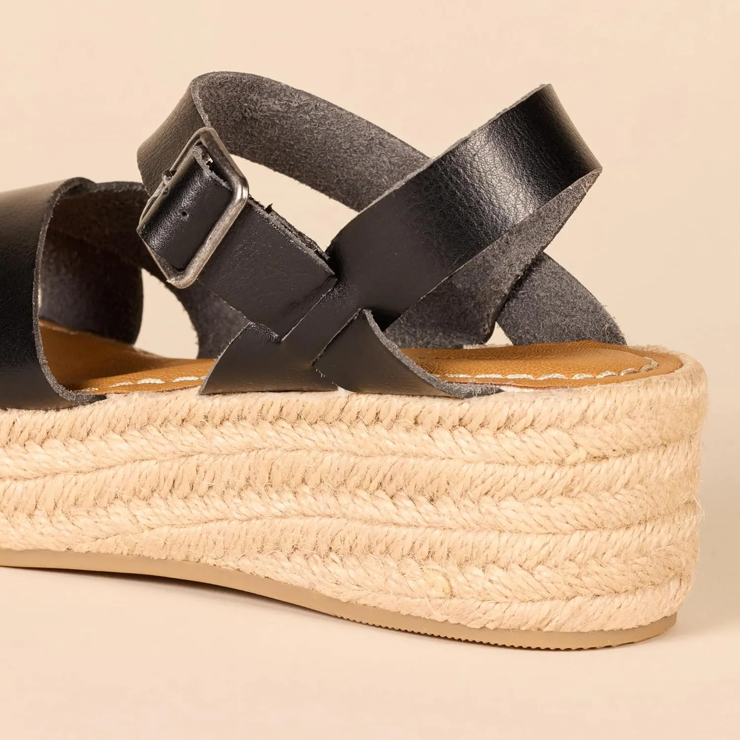 Amazon Essentials Women's Flatform Espadrille Sandal