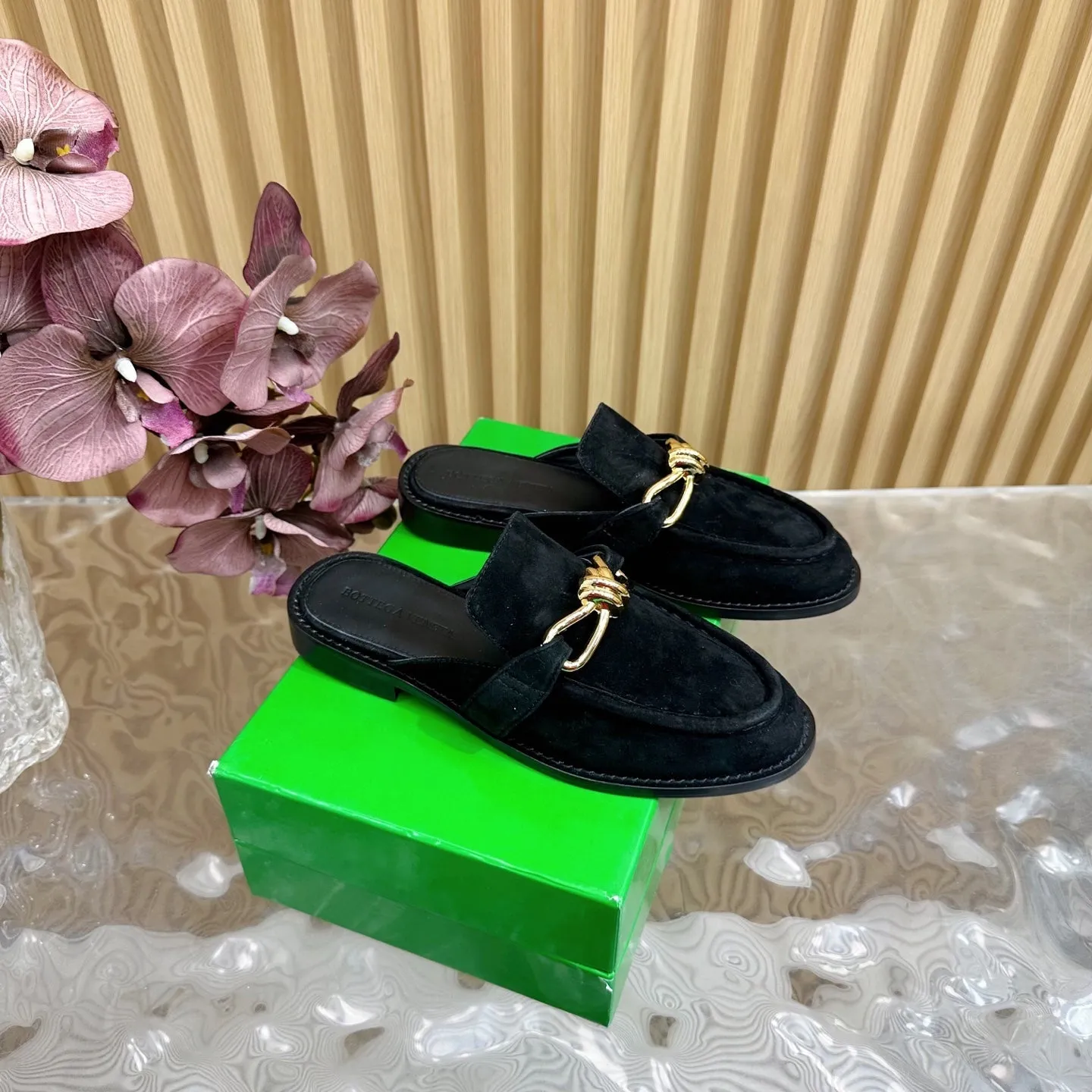 Astaire Loafer Black Suede Ghw 176168