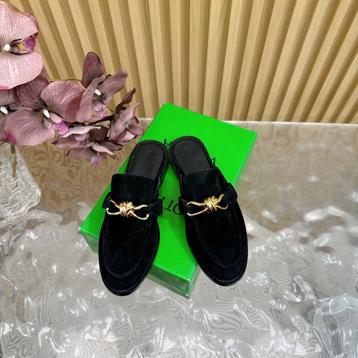 Astaire Loafer Black Suede Ghw 176168
