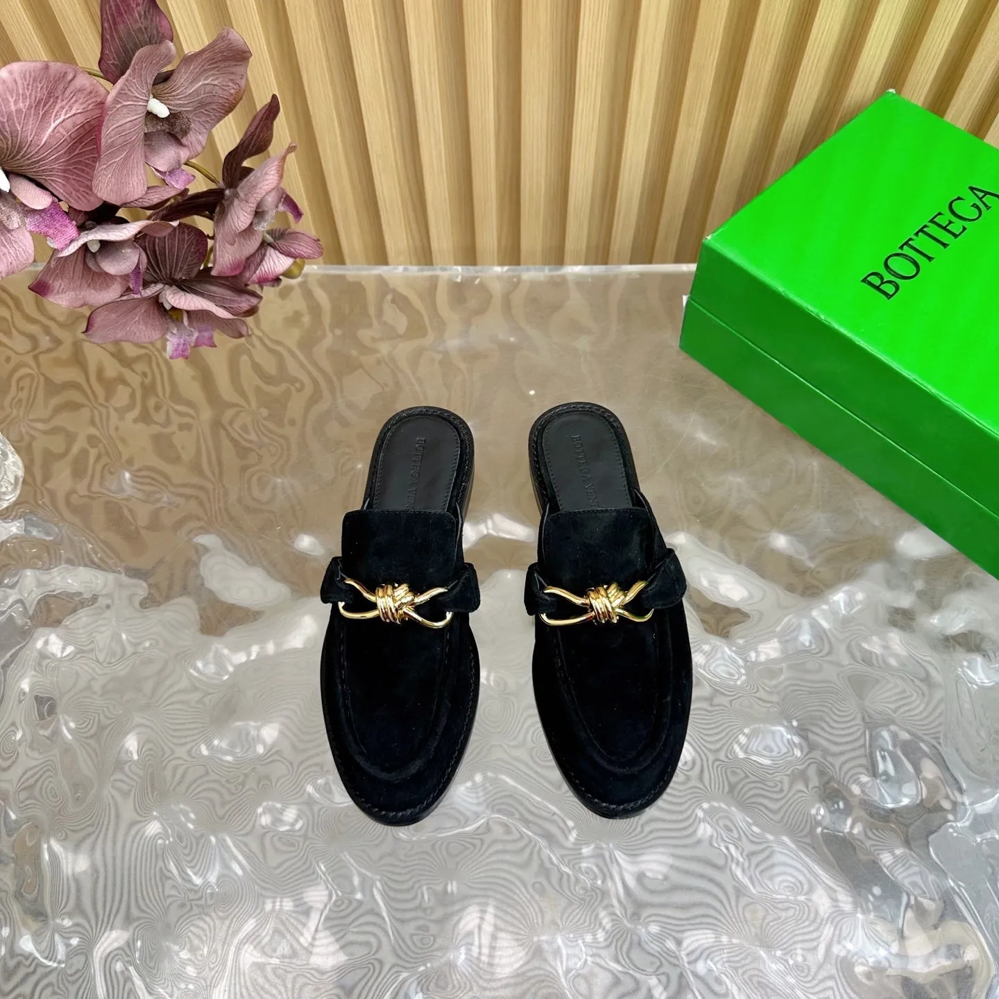 Astaire Loafer Black Suede Ghw 176168
