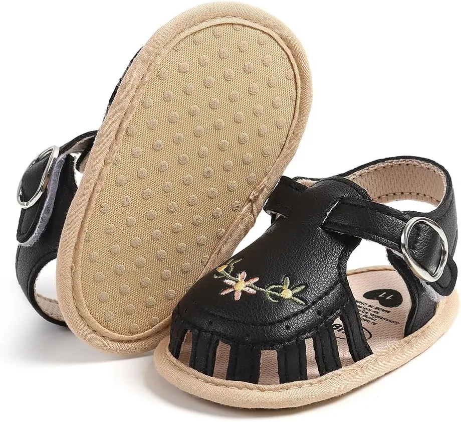 Baby Sandals Infant Boys Girls Summer Dress Flat Shoes Beach Sandals Newborn Crib Shoes First Walkers Prewalkers