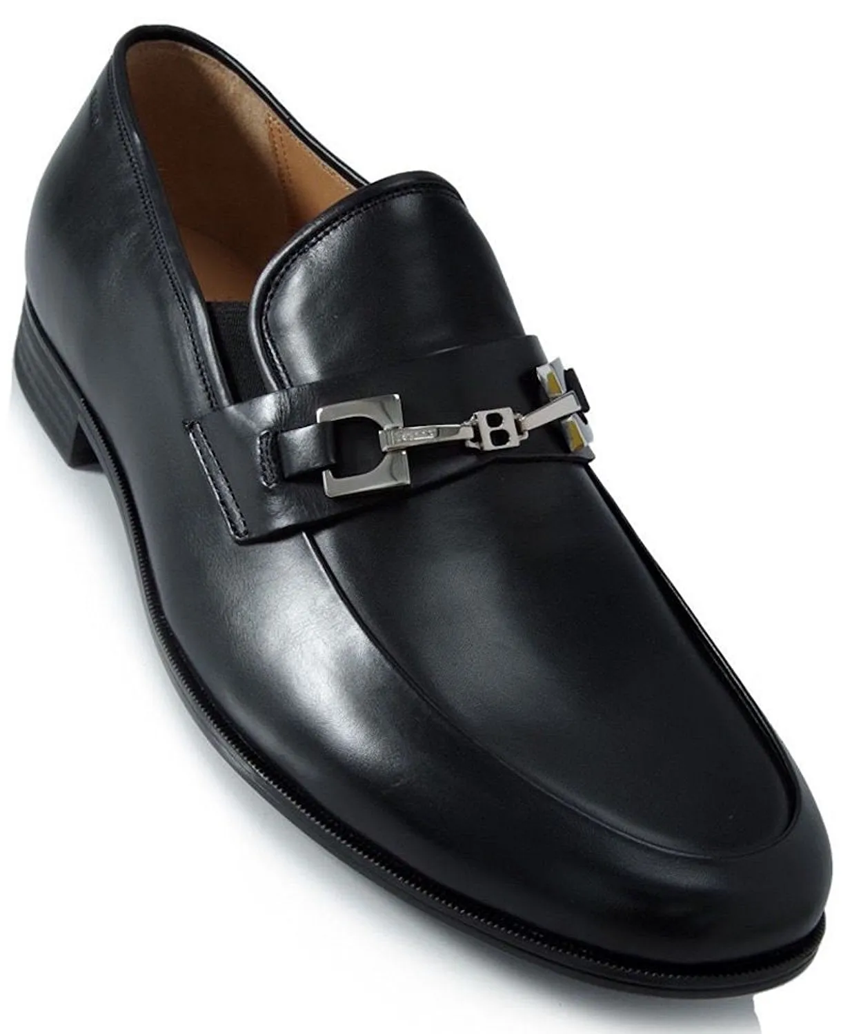 BALLY Mens HAKUS Loafers in Black Calf Plain 6179324