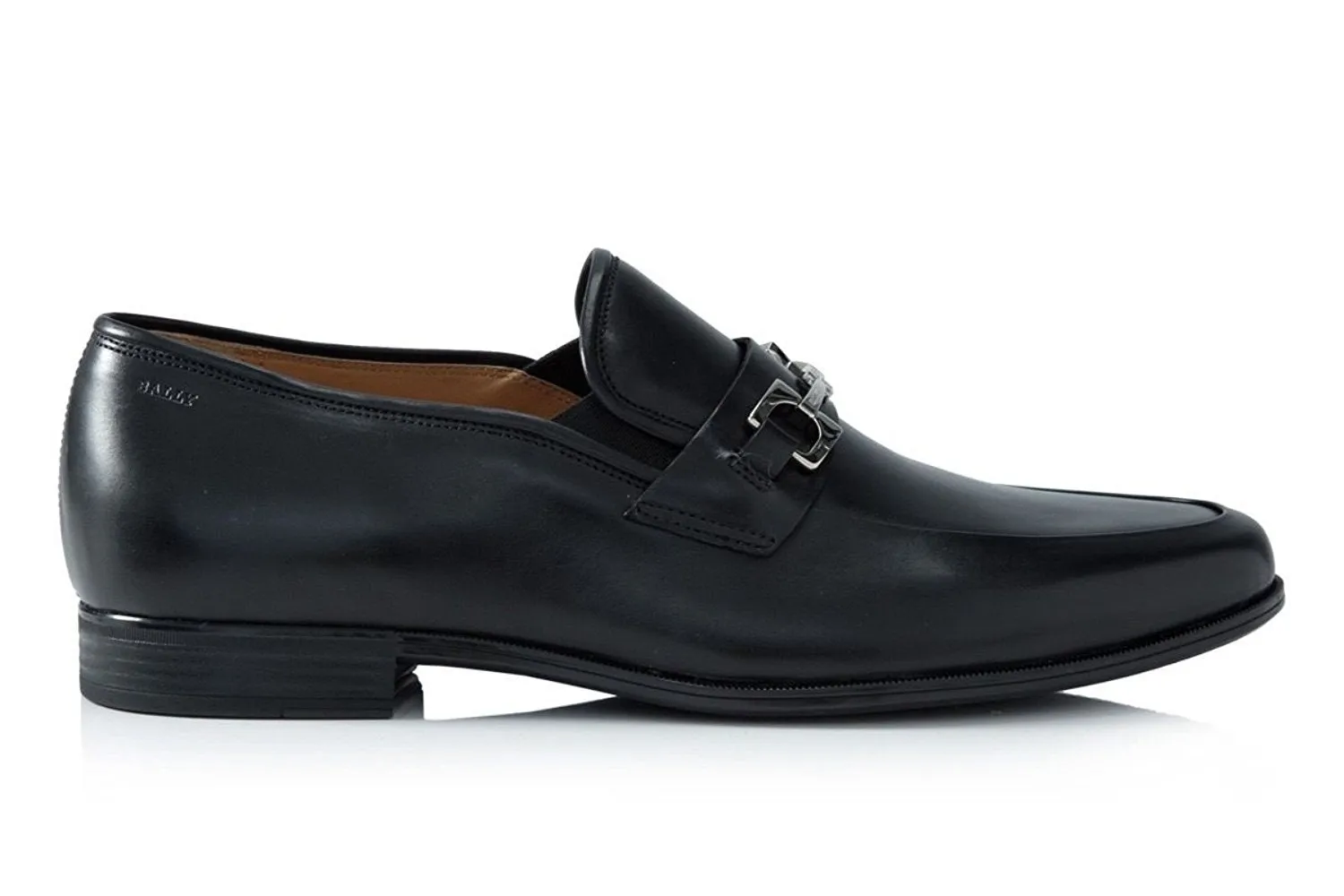BALLY Mens HAKUS Loafers in Black Calf Plain 6179324