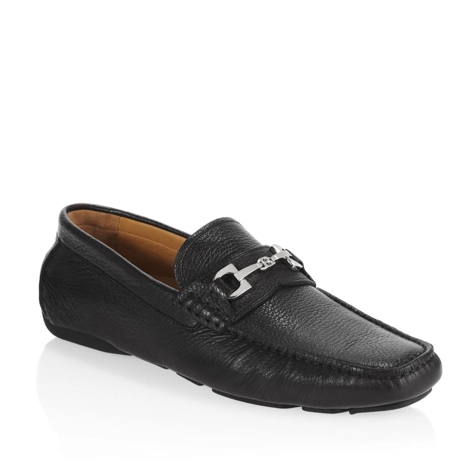BALLY Mens WAFFRY/130 Black Bovine Plain Loafers