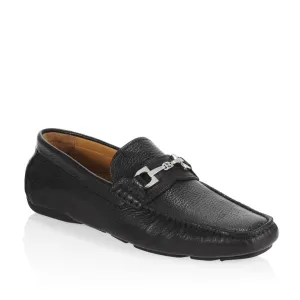 BALLY Mens WAFFRY/130 Black Bovine Plain Loafers