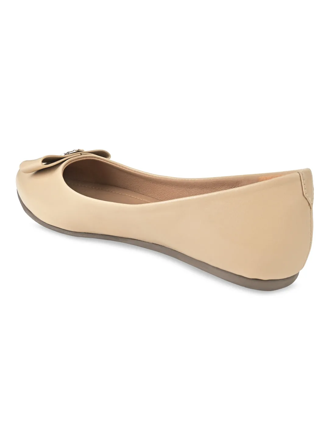 Beige Women Ballerinas
