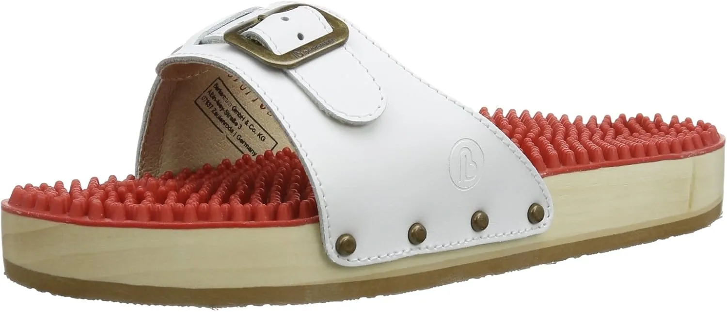 Berkemann Unisex Slide Mules, White White 100, 6.5 US Women