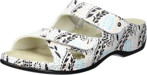 Berkemann Women's Janna mules, Wild Meadow White, 10.5 US