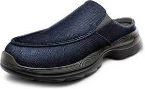 Bigant Men Slip-on Mules, Unisex Slippers Clogs Garden Shoes with Breathable Upper Supportive Sole
