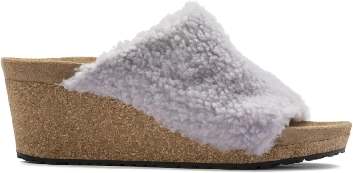 Birkenstock Papillio Namica Sherling Wedge Sandal