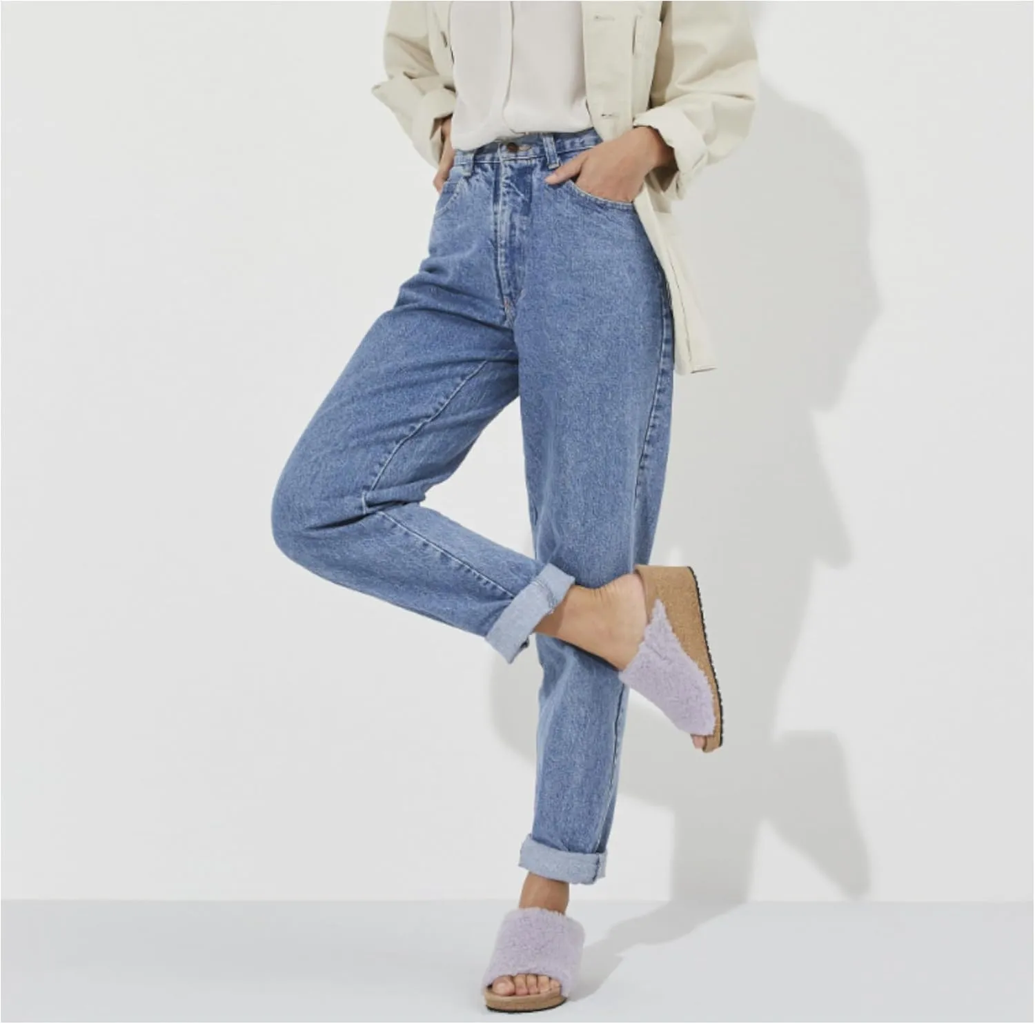 Birkenstock Papillio Namica Sherling Wedge Sandal