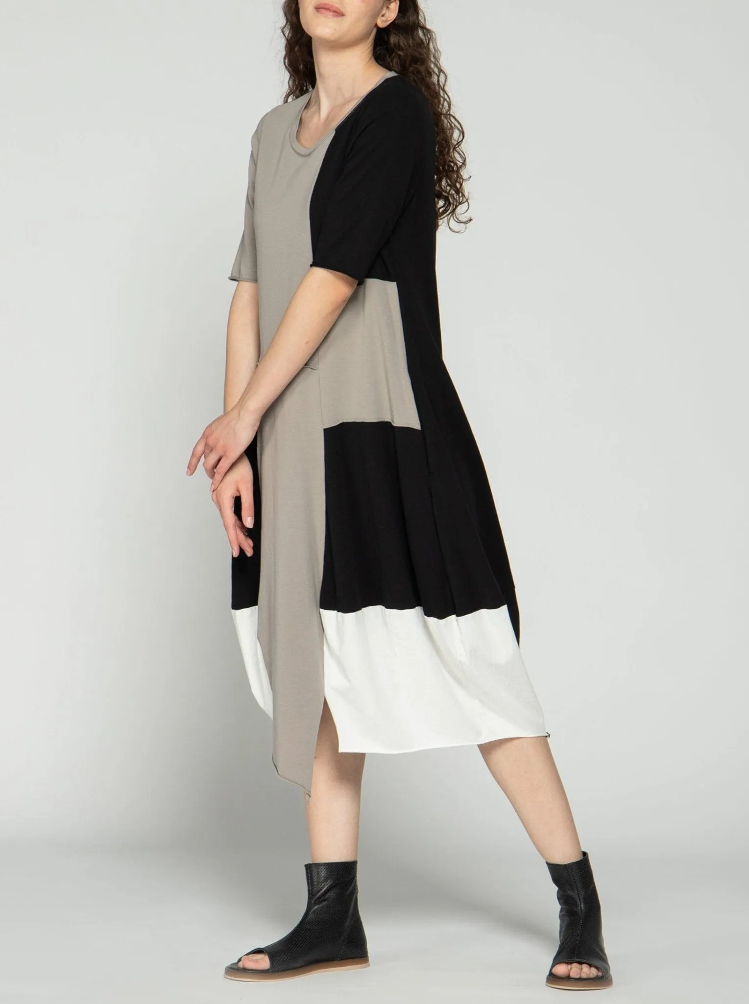 Block Midi Dress