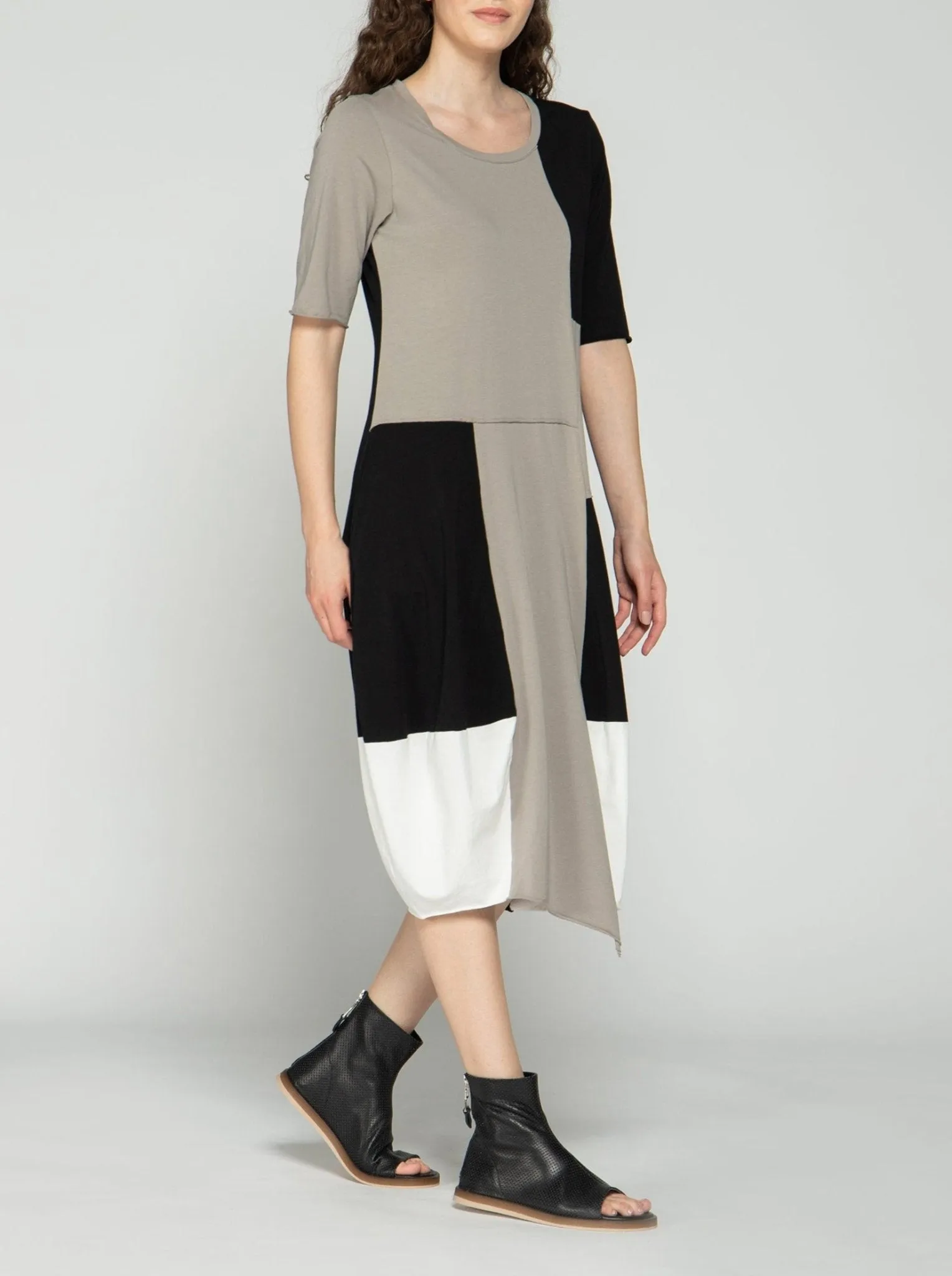 Block Midi Dress