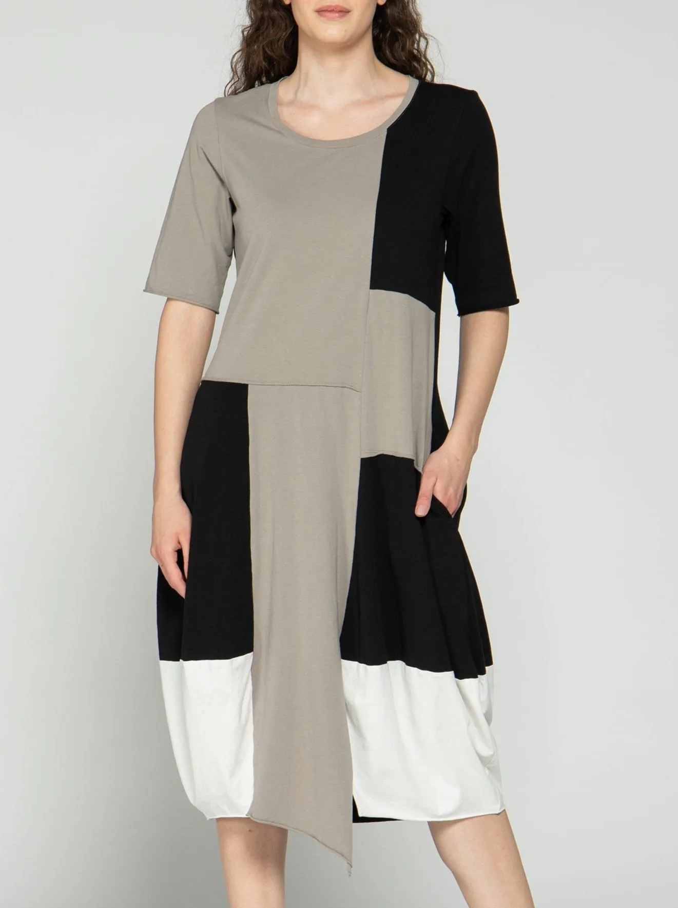 Block Midi Dress