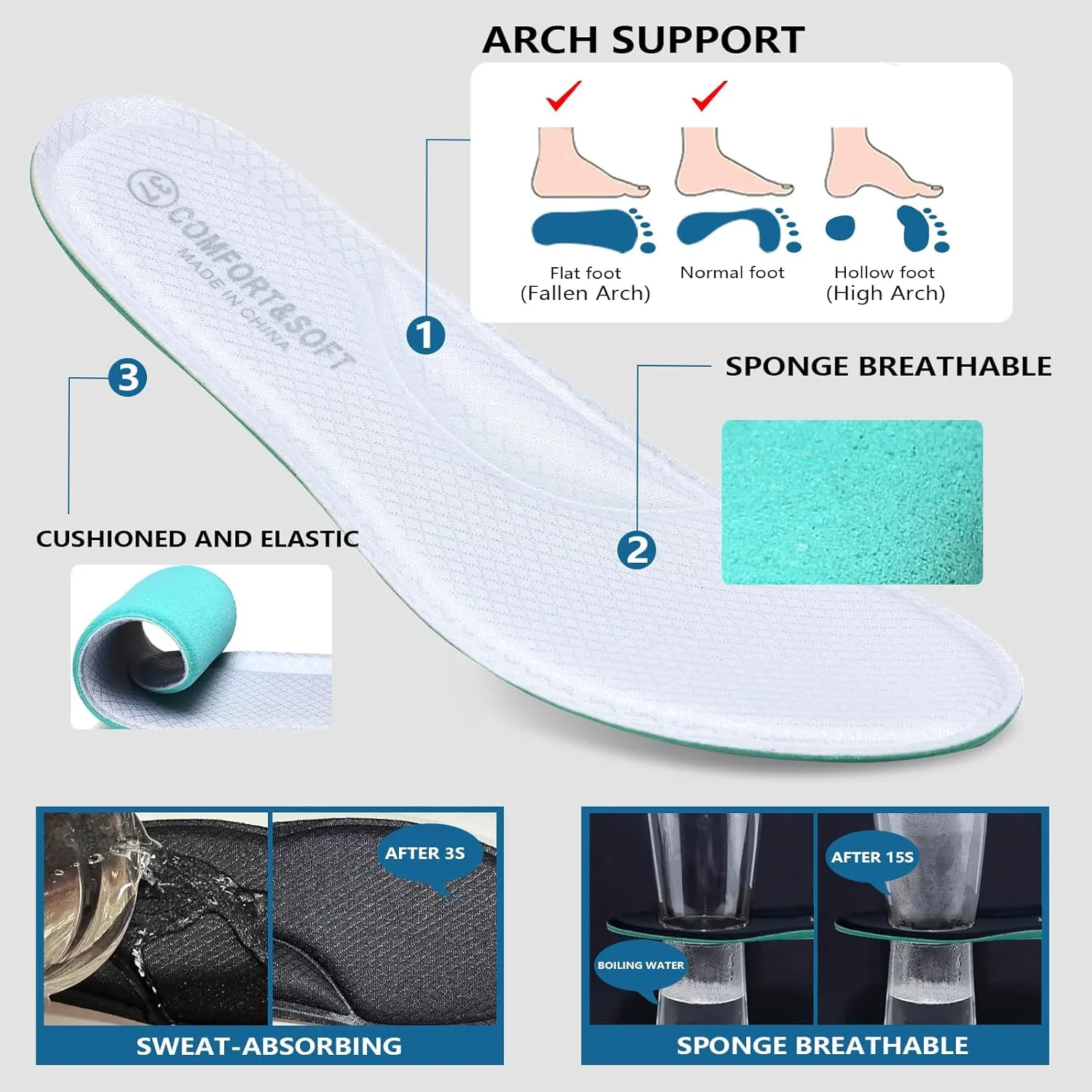 Buyrew Mules for Women Slip on Shoes Comfortable Knit Canvas Walking Flats with Arch Support Breathable Clogs House Slippers