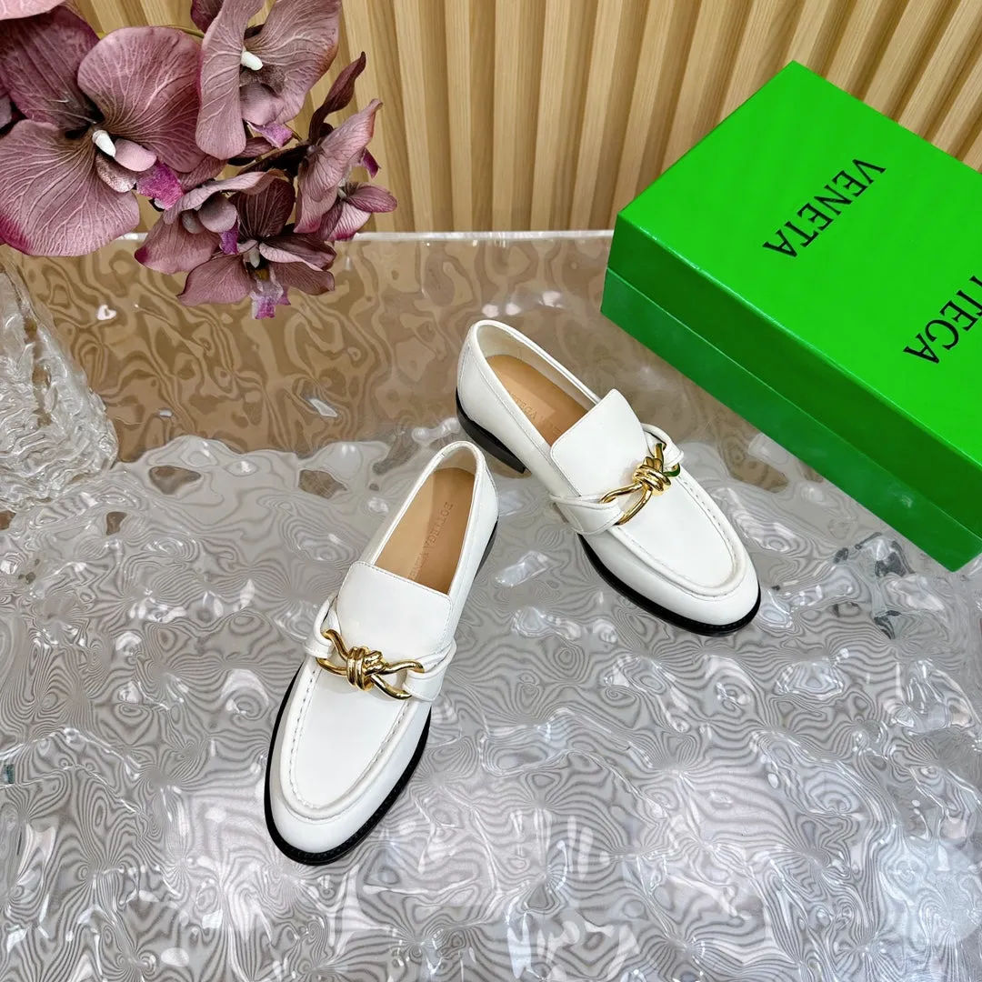 BV Astaire Loafer White Lambskin Ghw 925635