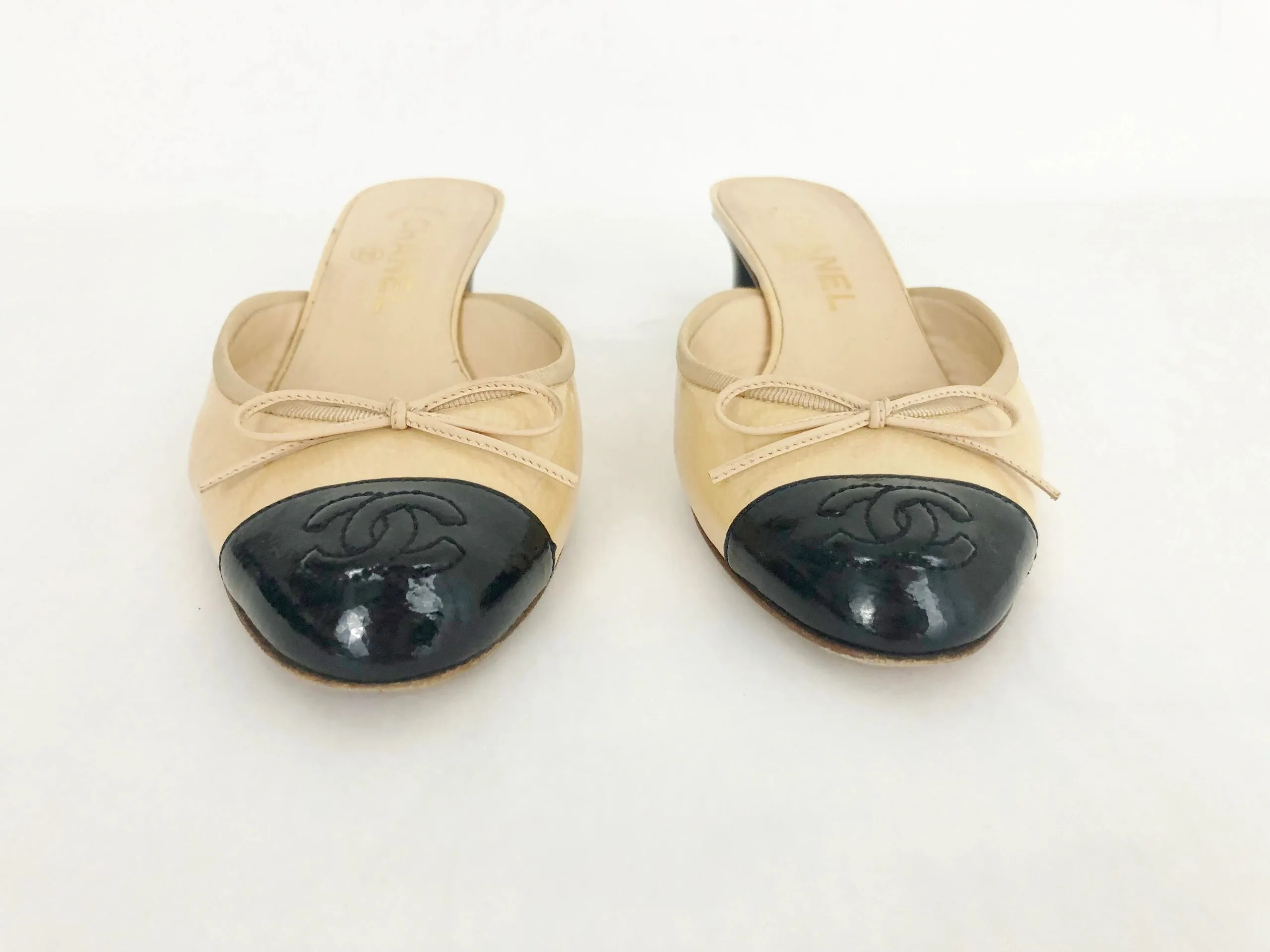 Cap-Toe Mules Size 7