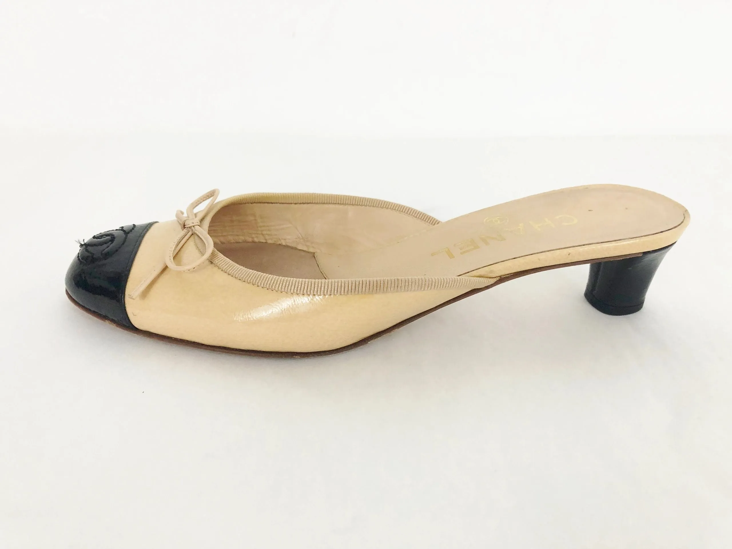 Cap-Toe Mules Size 7