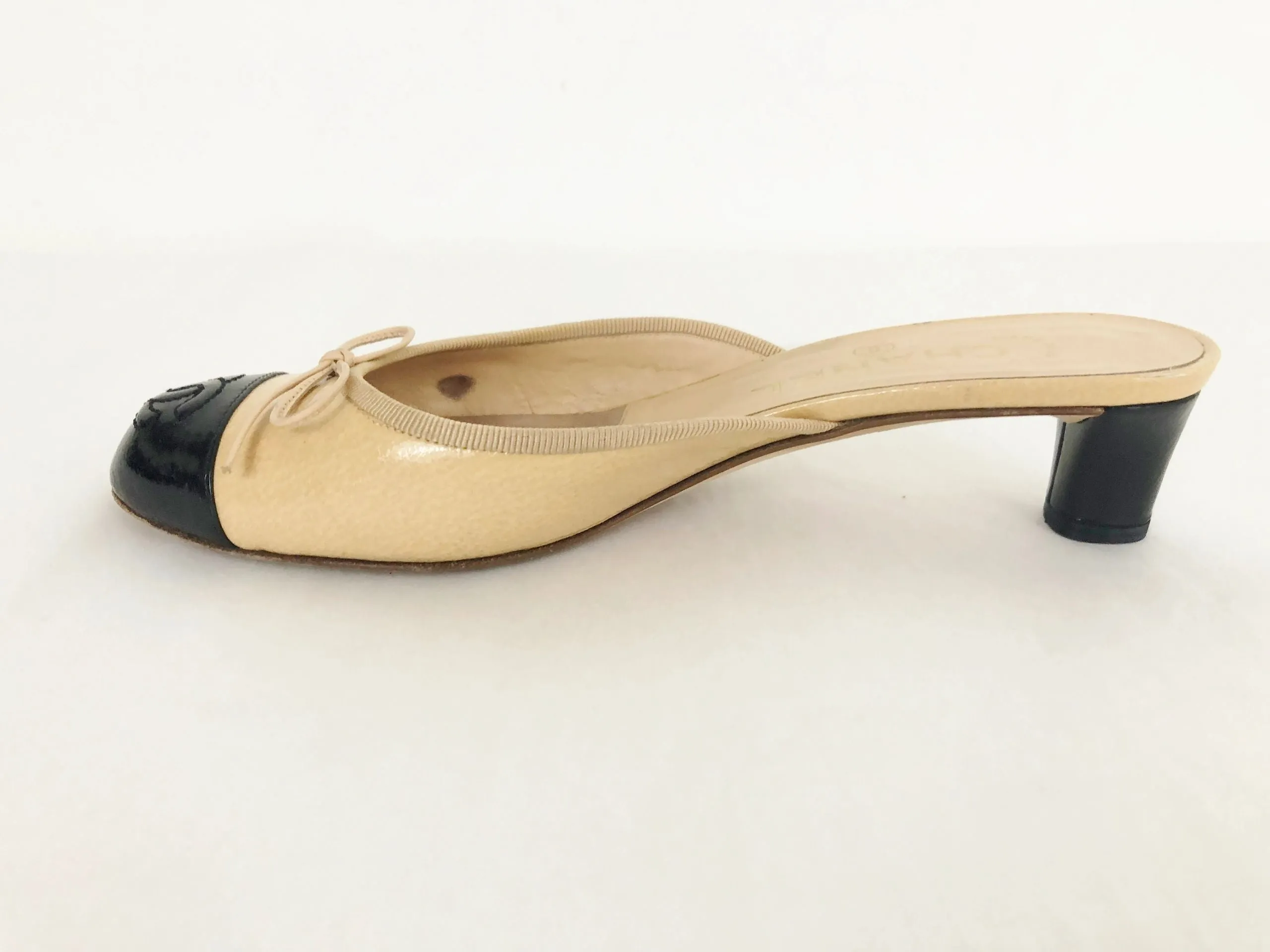 Cap-Toe Mules Size 7