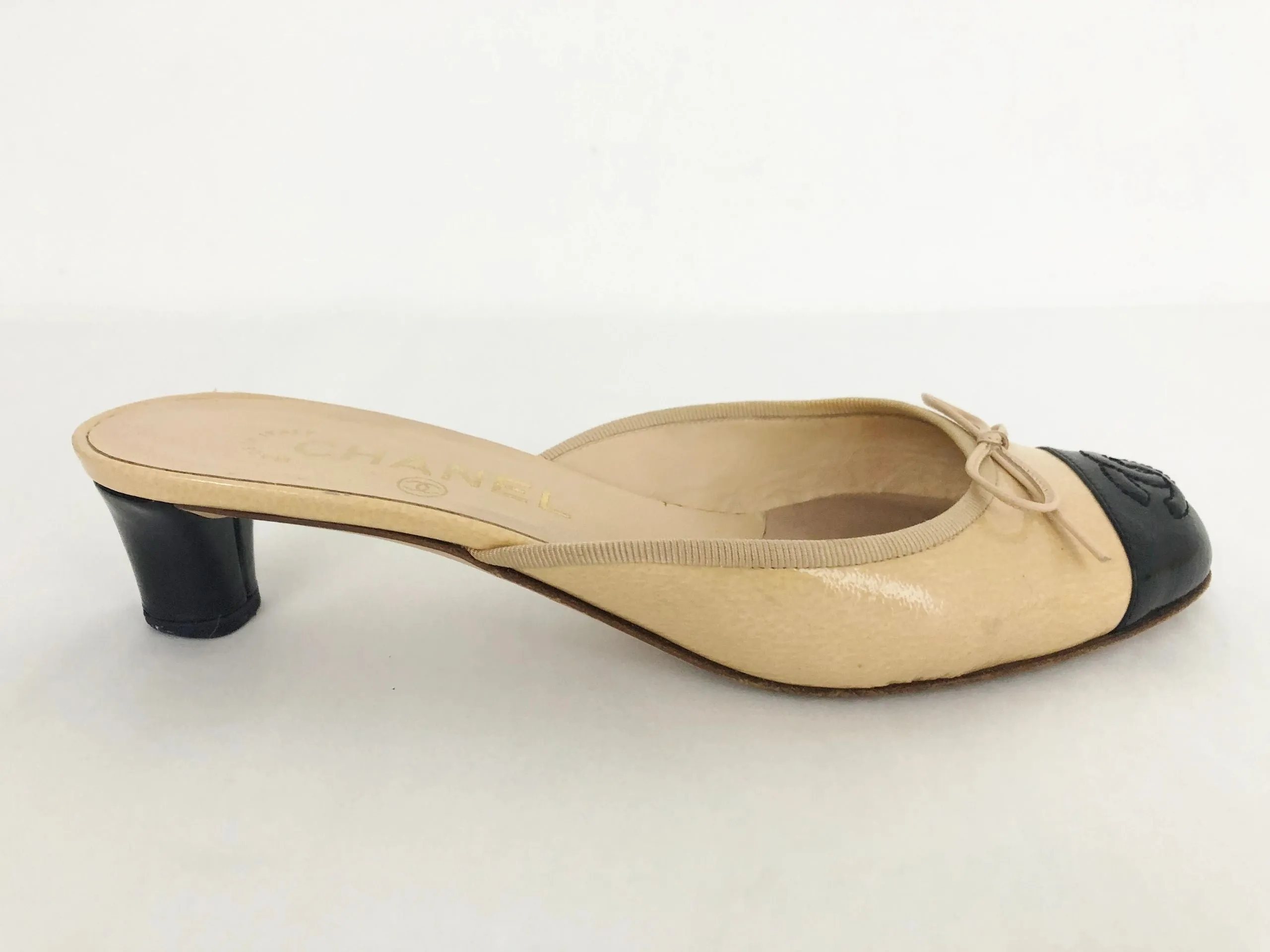 Cap-Toe Mules Size 7