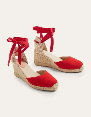 Cassie Espadrilles mit Keilabsatz-Feuerwerkskörperrot