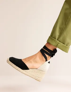 Cassie Espadrilles mit Keilabsatz-Schwarz