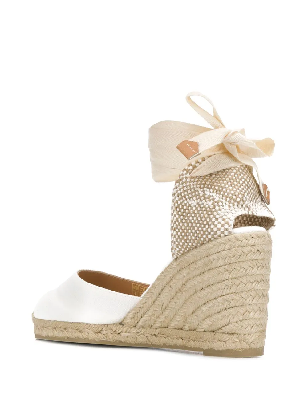 Castaner Carina White Wedge Espadrilles
