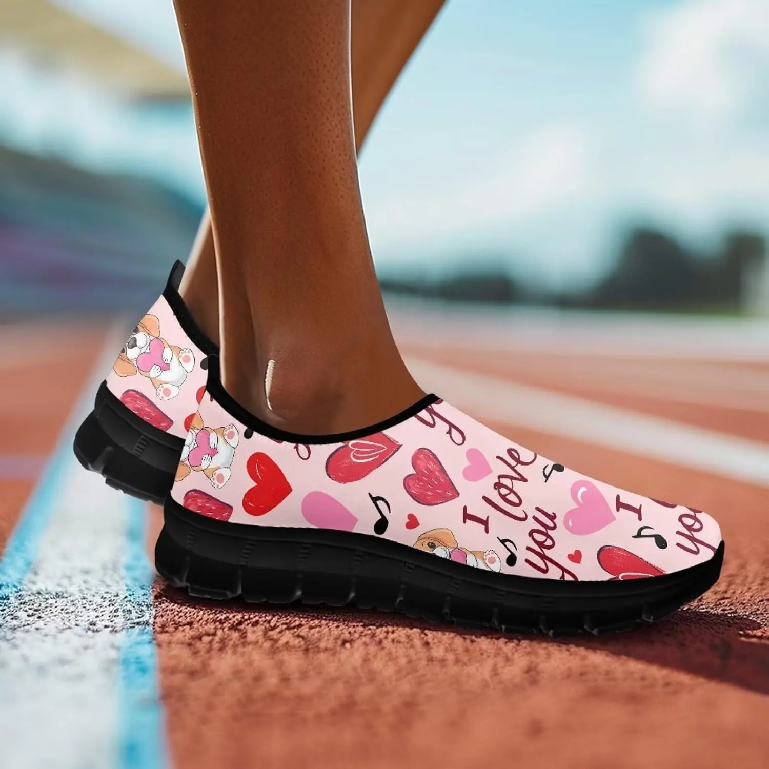 Casual Shoes for Women Slip On Shoes College Lightweight Breathable Walking Shoes