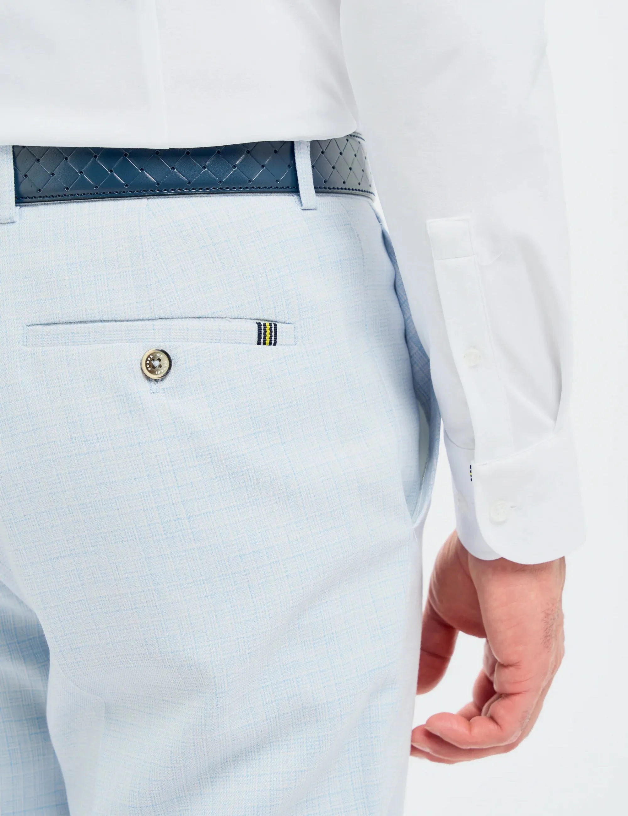 Cavani – Tropez Sky Blue Tailored Trousers