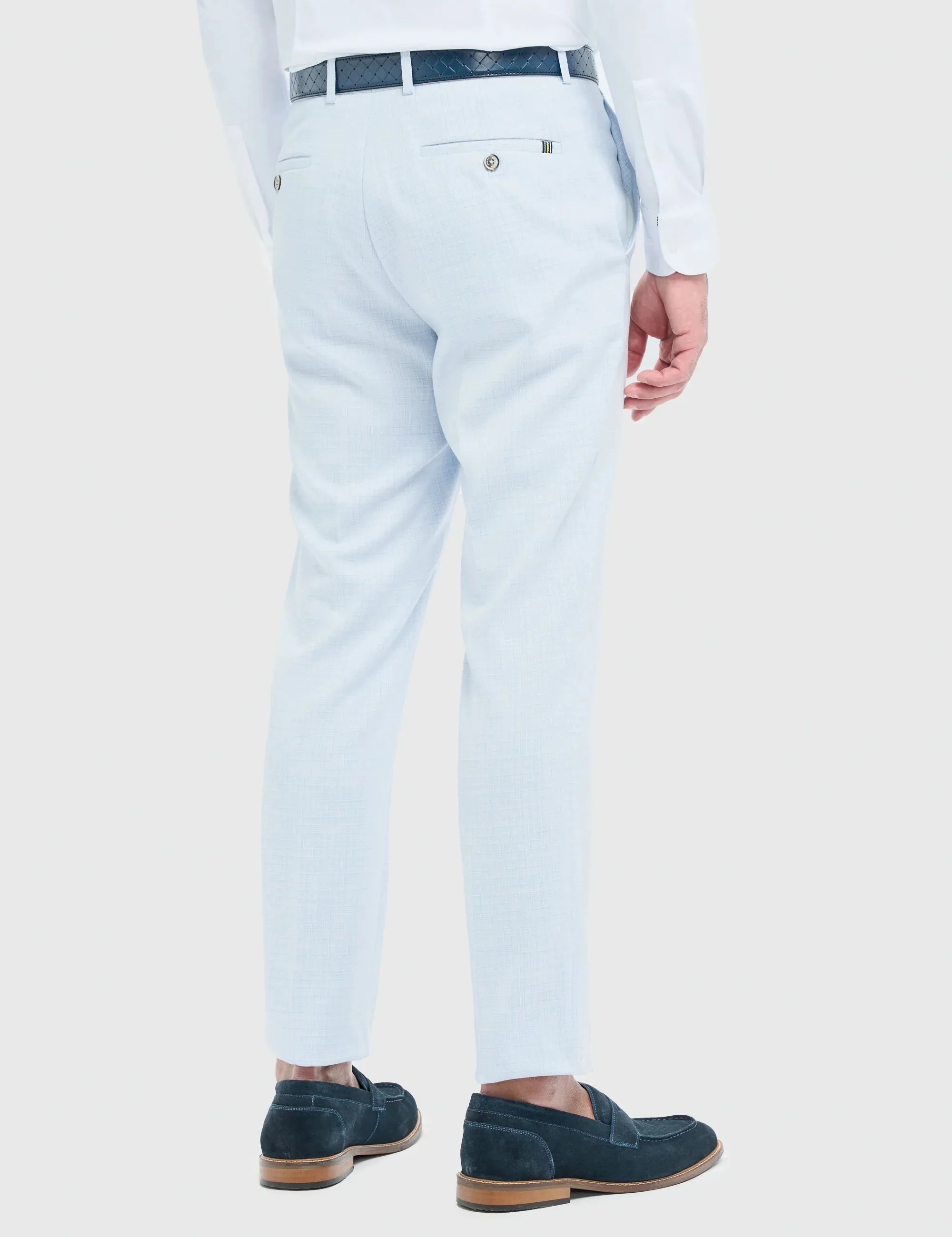 Cavani – Tropez Sky Blue Tailored Trousers