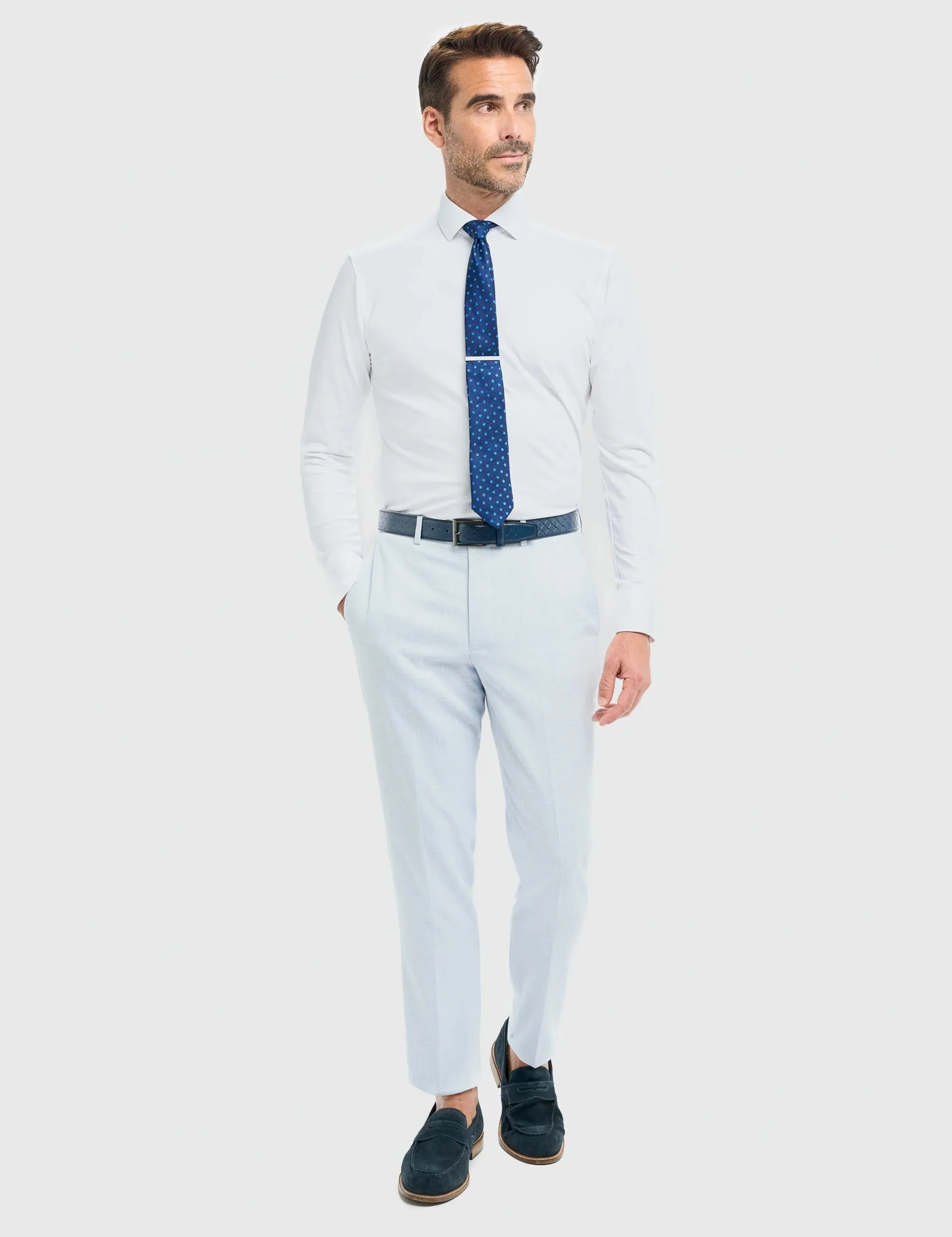Cavani – Tropez Sky Blue Tailored Trousers