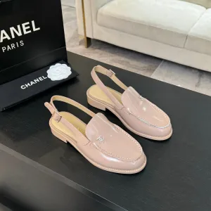 CC 25C Slingback Loafer Beige Patent Leather