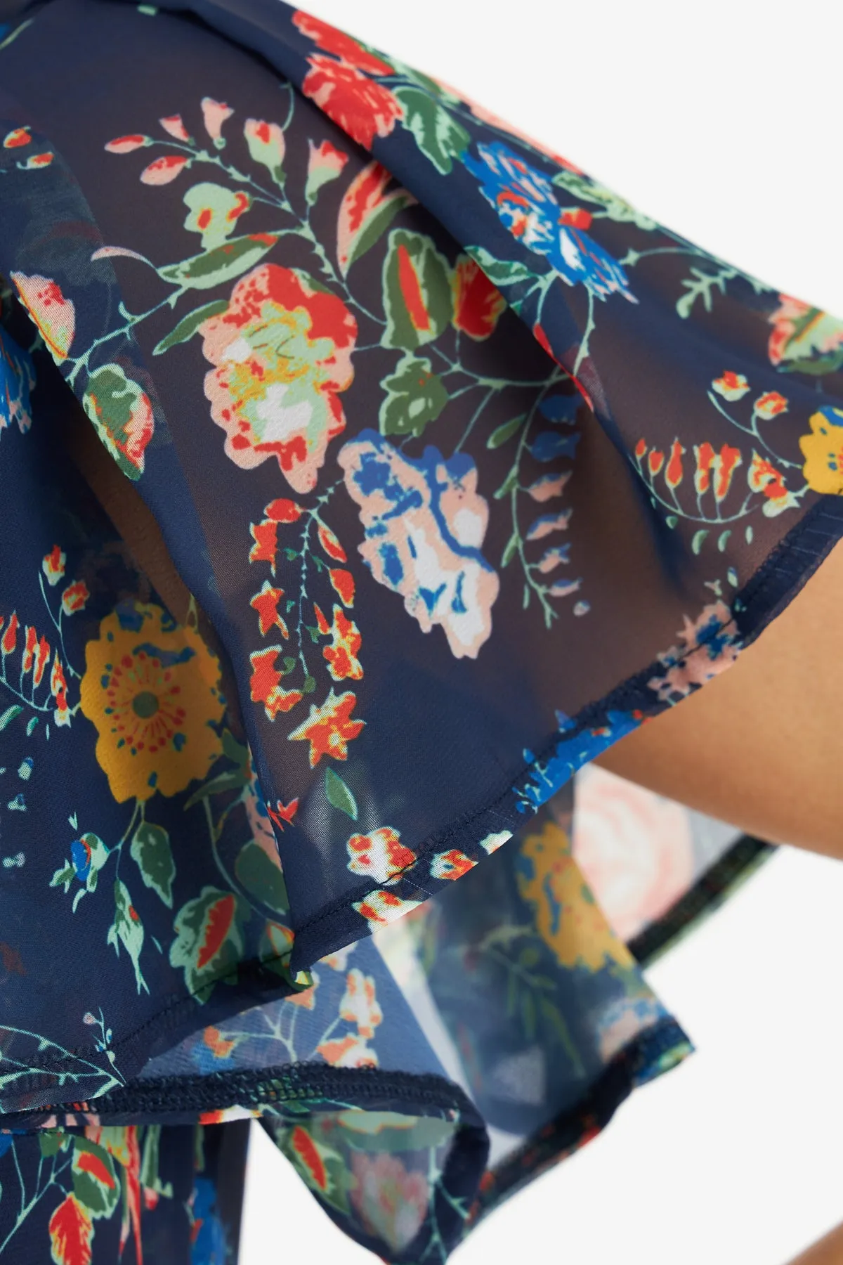 Chia Floral Dress (Navy)