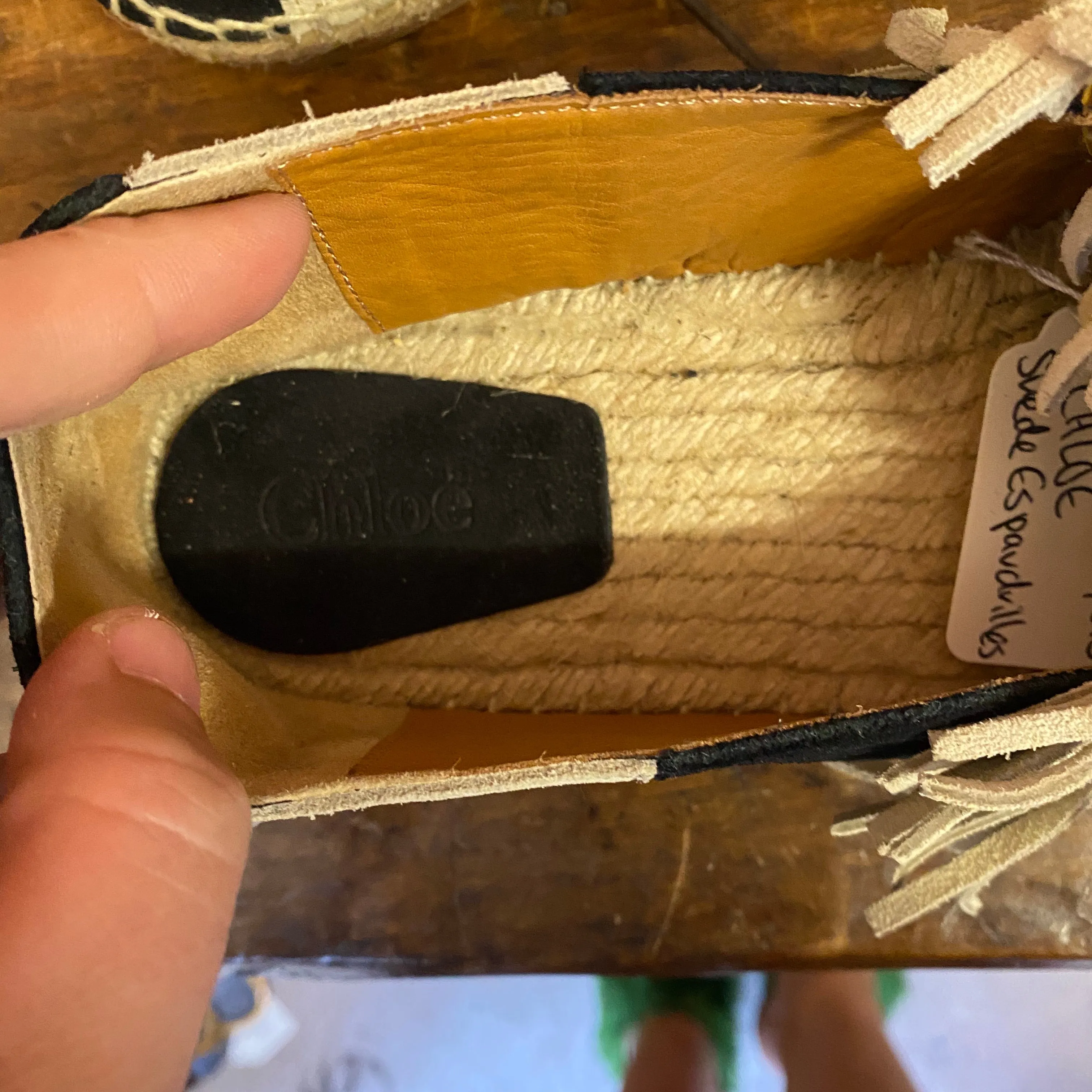 CHLOE suede nautical flats 40