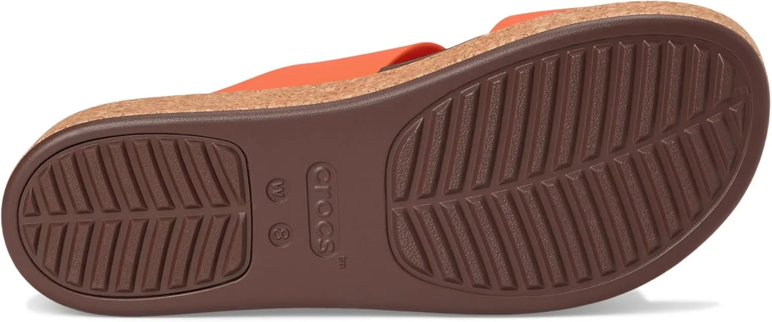 Crocs Womens Brooklyn Cork Buckle Sandals