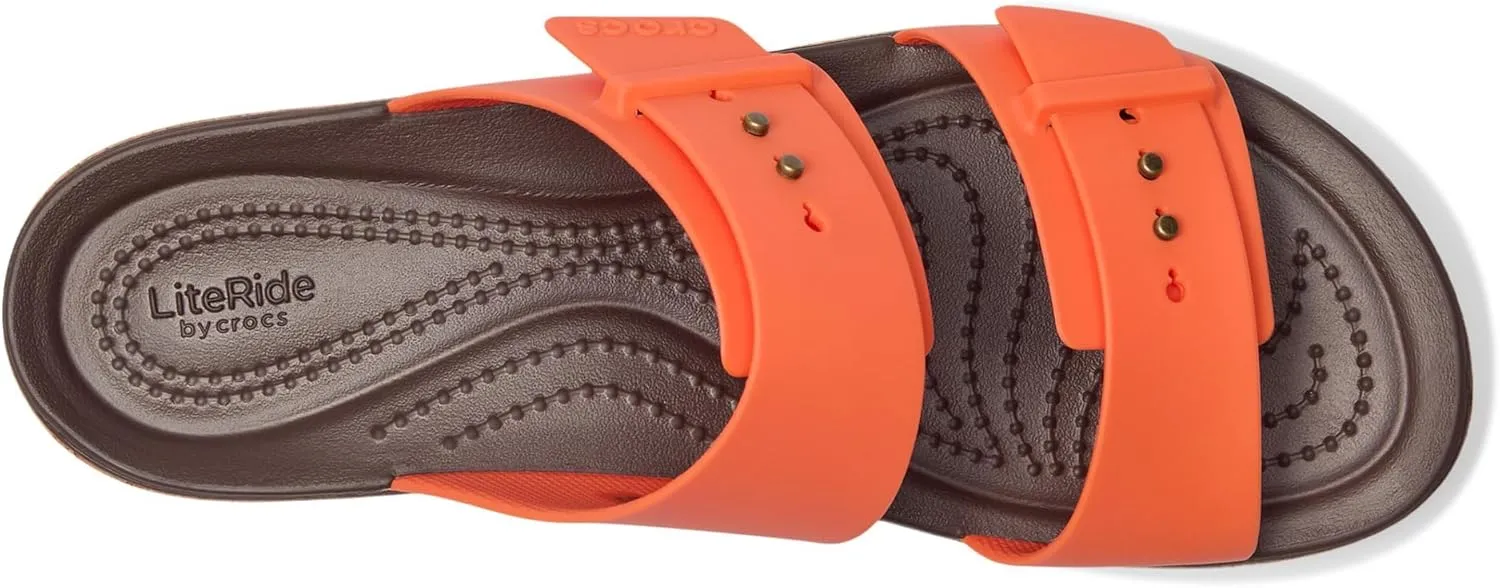 Crocs Womens Brooklyn Cork Buckle Sandals