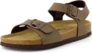CUSHIONAIRE Women's Lauri Cork footbed Sandal with  Comfort