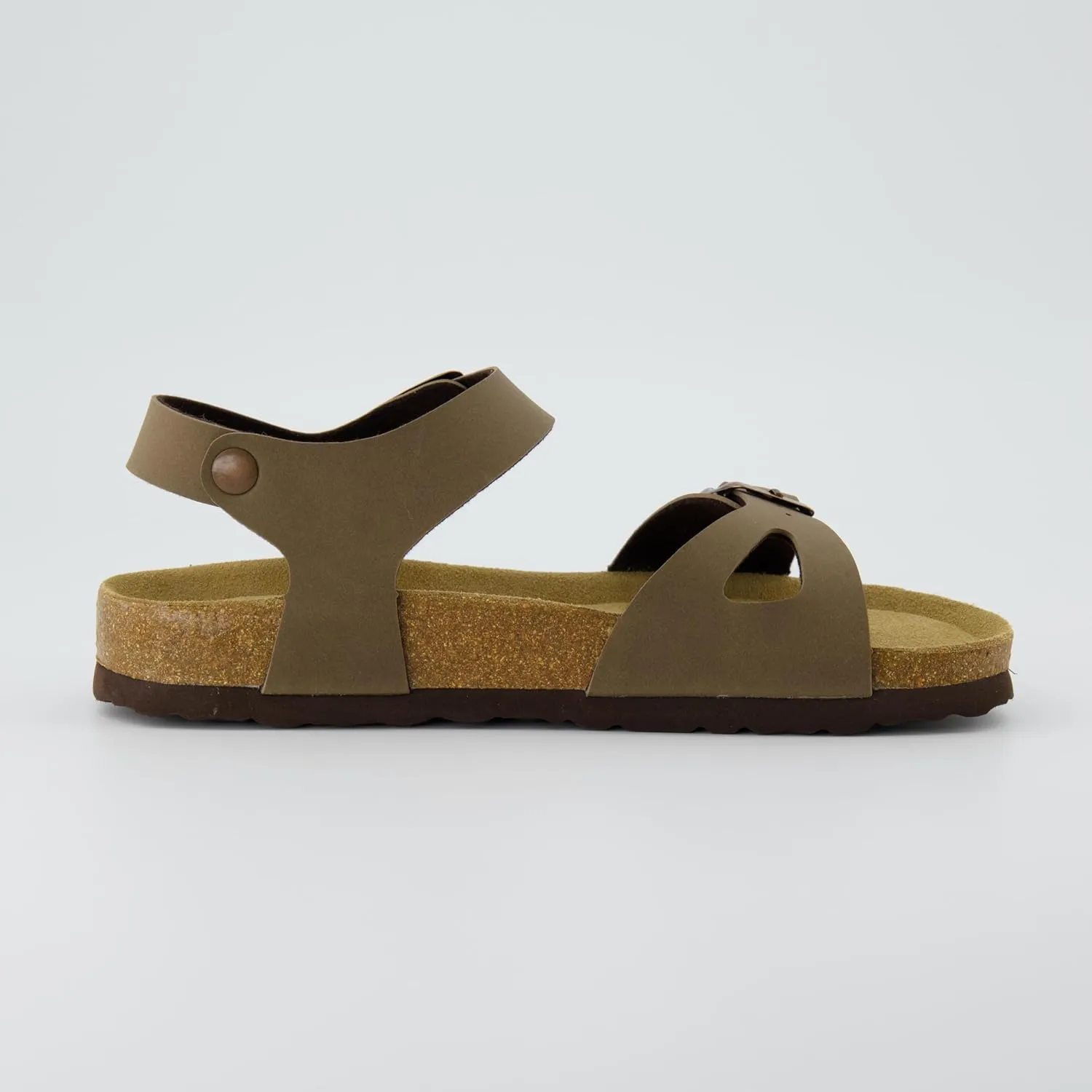 CUSHIONAIRE Women's Lauri Cork footbed Sandal with  Comfort
