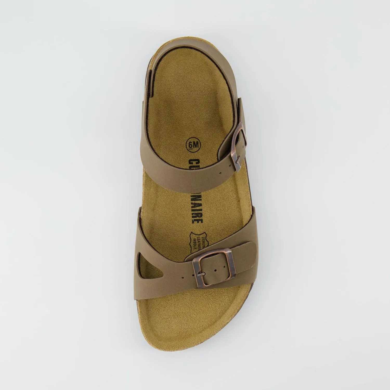 CUSHIONAIRE Women's Lauri Cork footbed Sandal with  Comfort